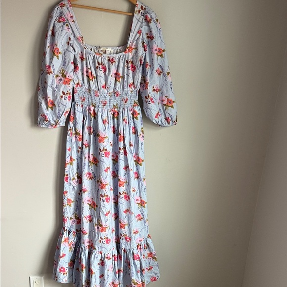 LOVESHACKFANCY Minnia Maxi Floral Dress Lavender Moon XS - Picture 2 of 12